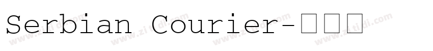 Serbian Courier字体转换